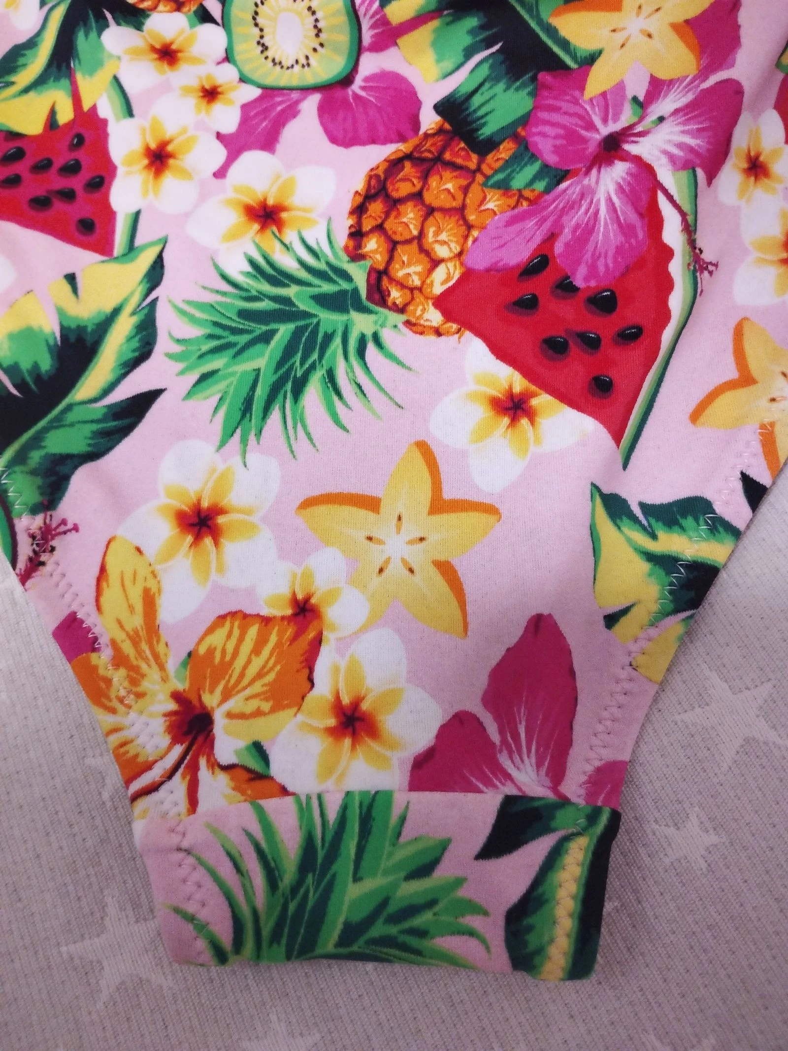 Bikini Tropical triângulo de Frutas e Flores Tamanho M – photo 13